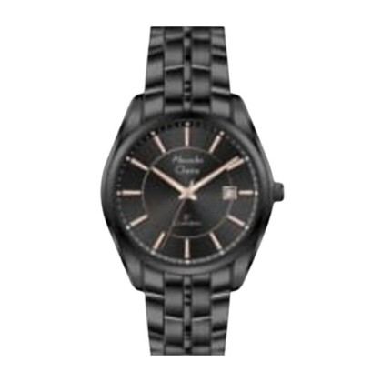 Alexandre Christie ALCW8578LDBIPBARG Black Dial Stainless Steel Strap Analog Women Watch